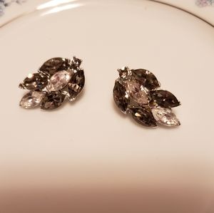 Sparkly vintage clip on earrings